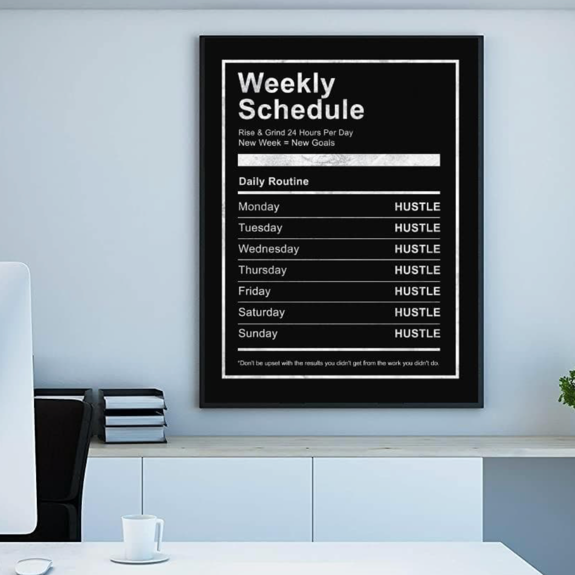Schilderij The Hustle Schedule (Canvas)